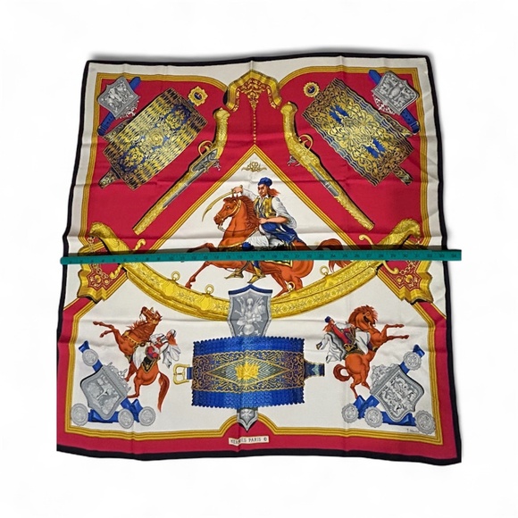Hermes Silk Scarf J Abadie 1821  Vintage 34” Square Luxury Old Money - Picture 2 of 9